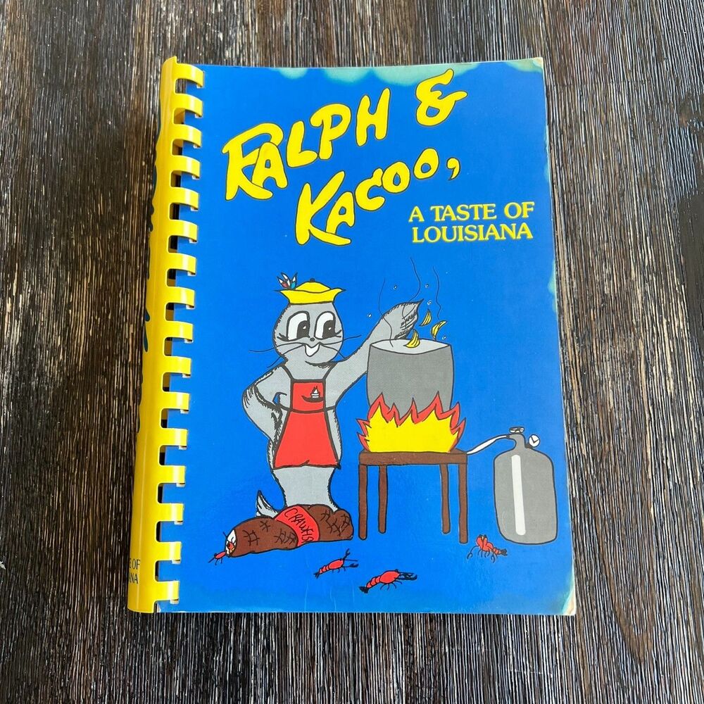 Ralph and Kacoo Taste of Louisiana Cajun Seafood Cookbook Spiral-Bound Recipes